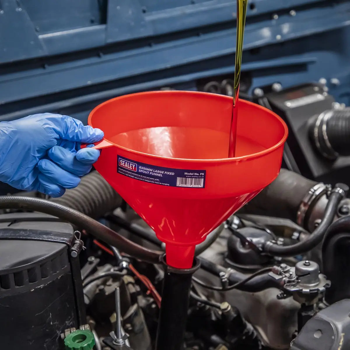 Sealey Funnel Large Ø250mm Fixed Spout