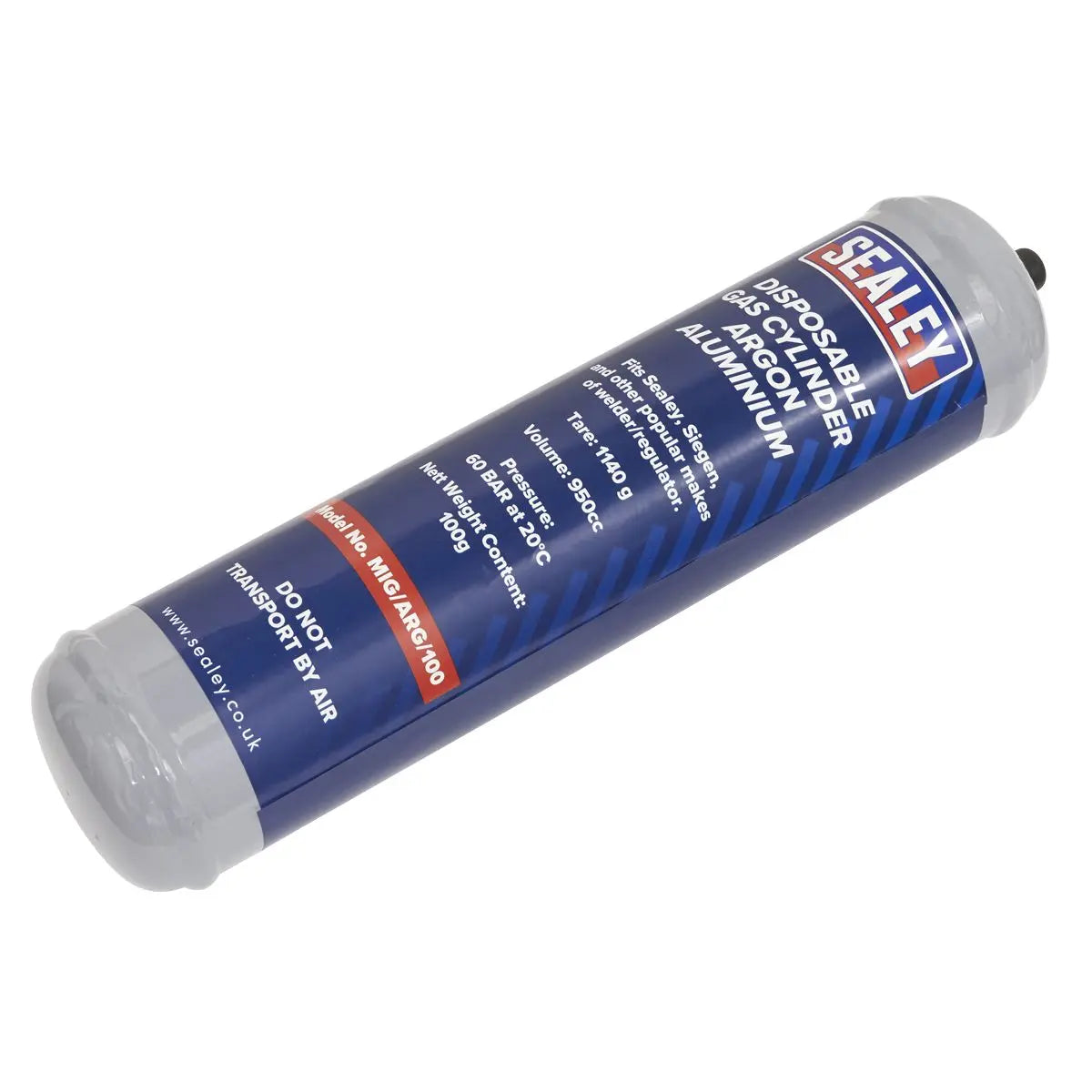 Sealey Gas Cylinder Disposable Argon 100g - Box of 12