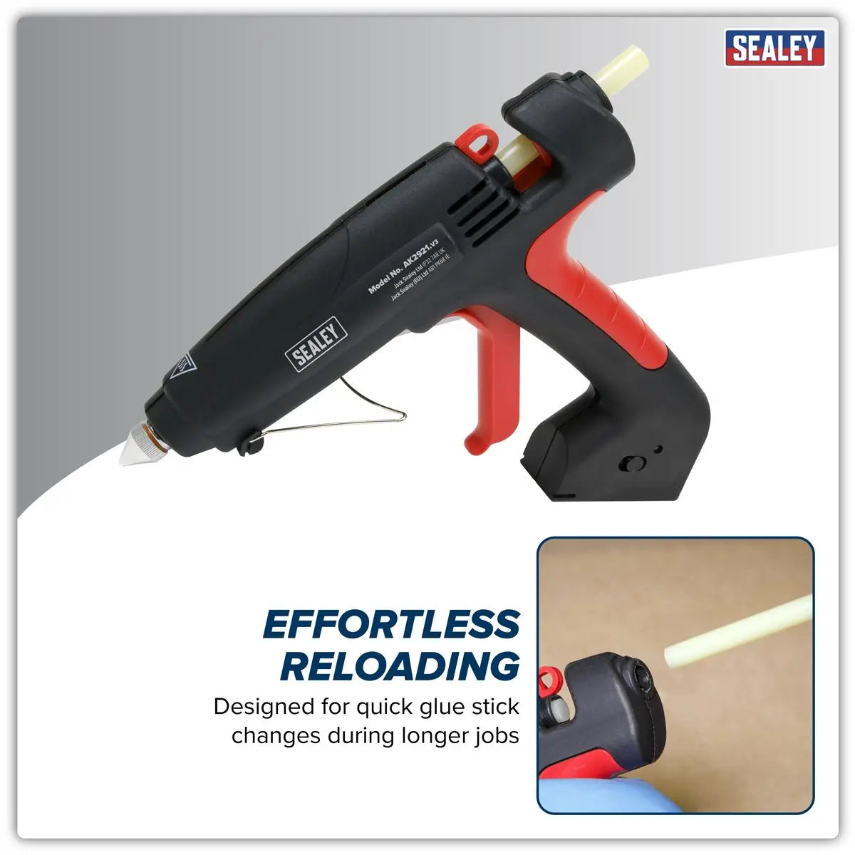 Sealey Glue Gun 450W/230V White Rose Tools