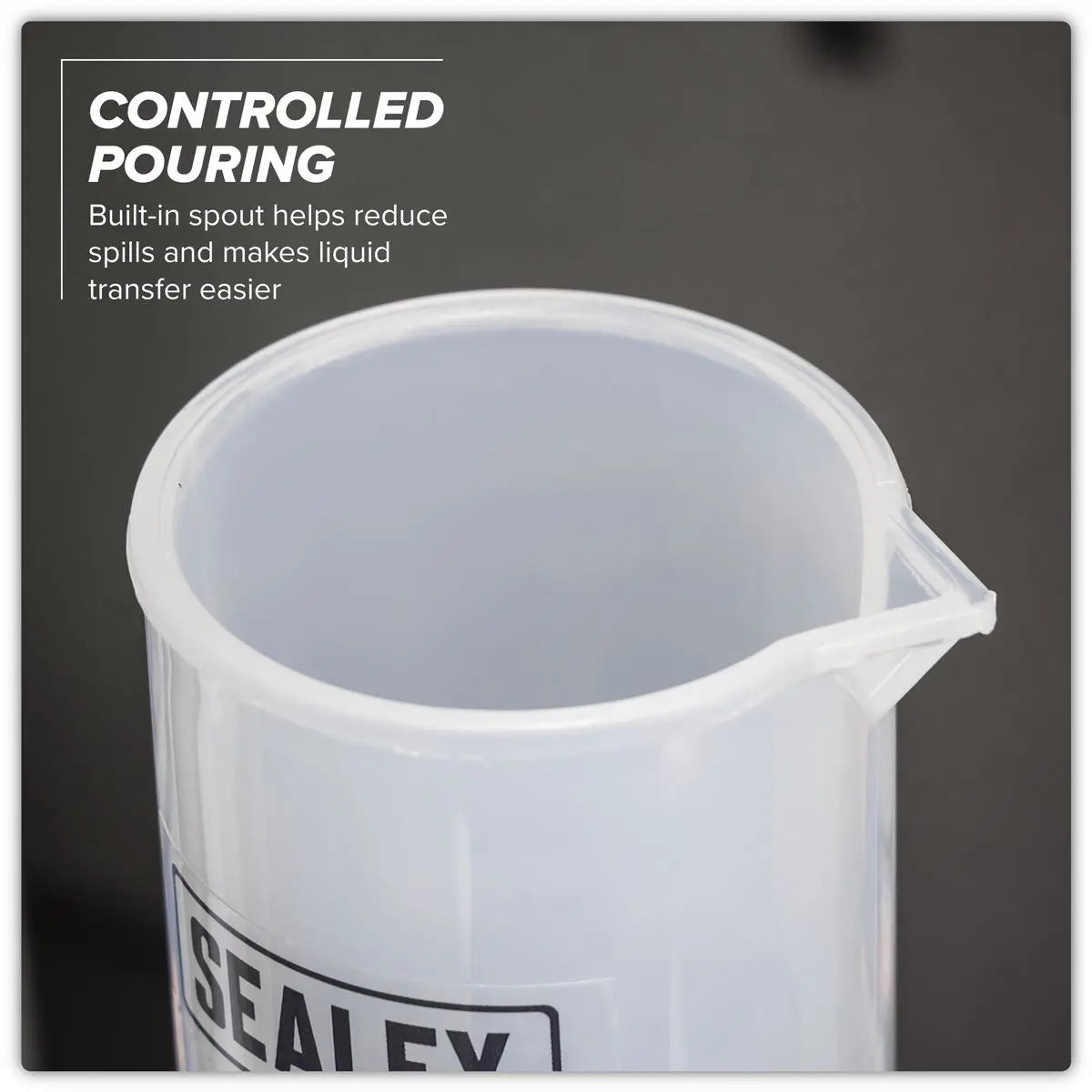 Sealey Graduated Measuring Cylinder 500ml White Rose Tools