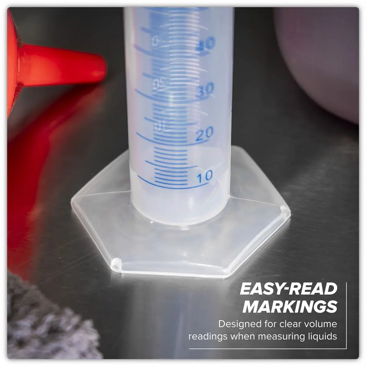 Sealey Graduated Measuring Cylinder Set 5pc White Rose Tools