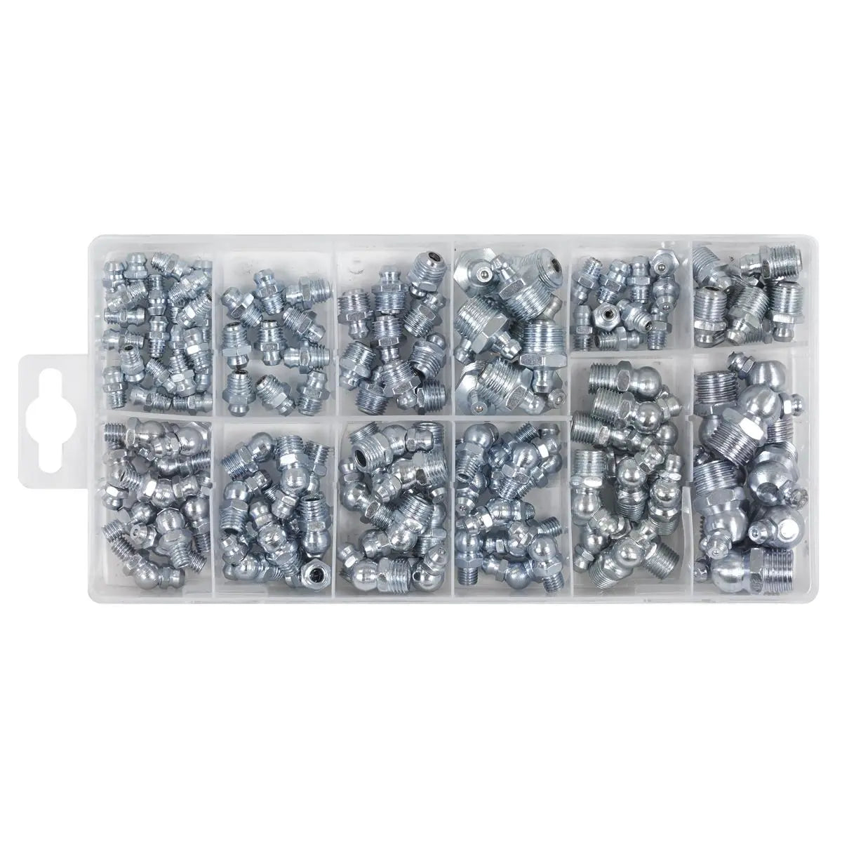 Sealey Grease Nipple Assortment 130pc - Metric, BSP & UNF