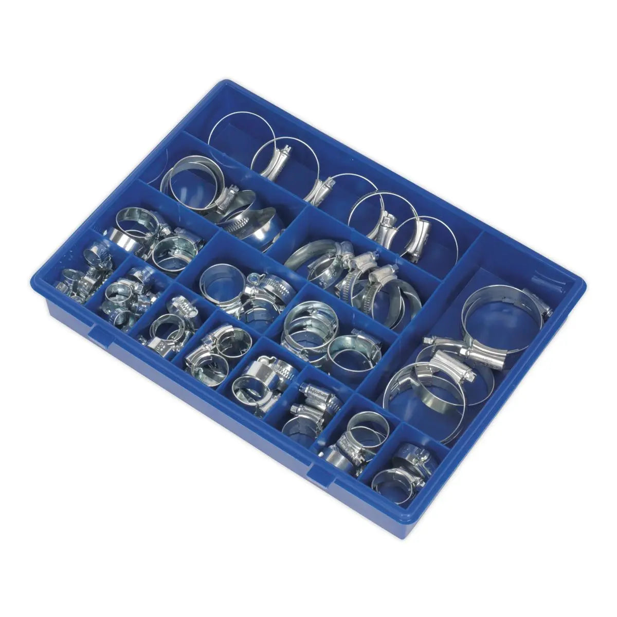 Sealey HI-GRIP® Hose Clip Assortment 81pc Sizes Ø9.5-55mm