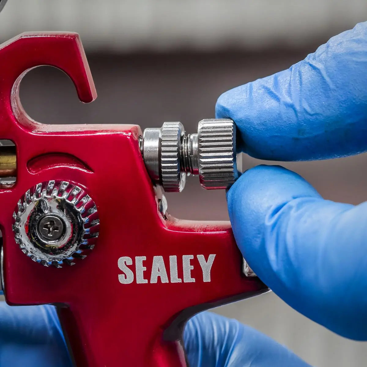 Sealey HVLP Gravity Feed Touch-Up Spray Gun - 0.8mm Set-Up