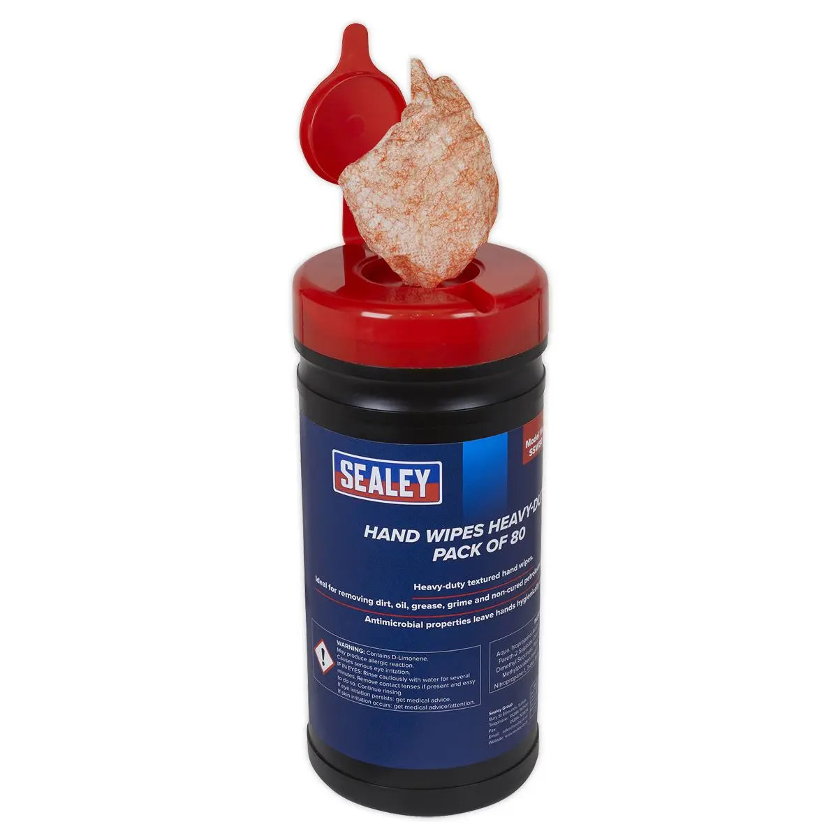 Sealey Hand Wipes Heavy-Duty - Pack of 80