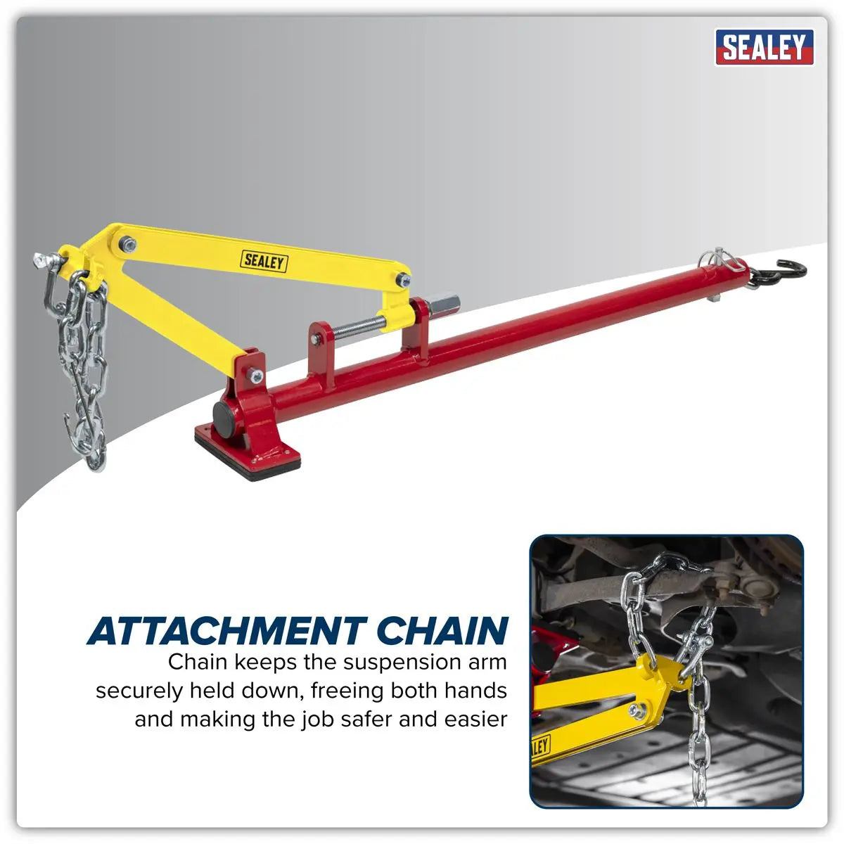 Sealey Hands-Free Suspension Arm Lever White Rose Tools