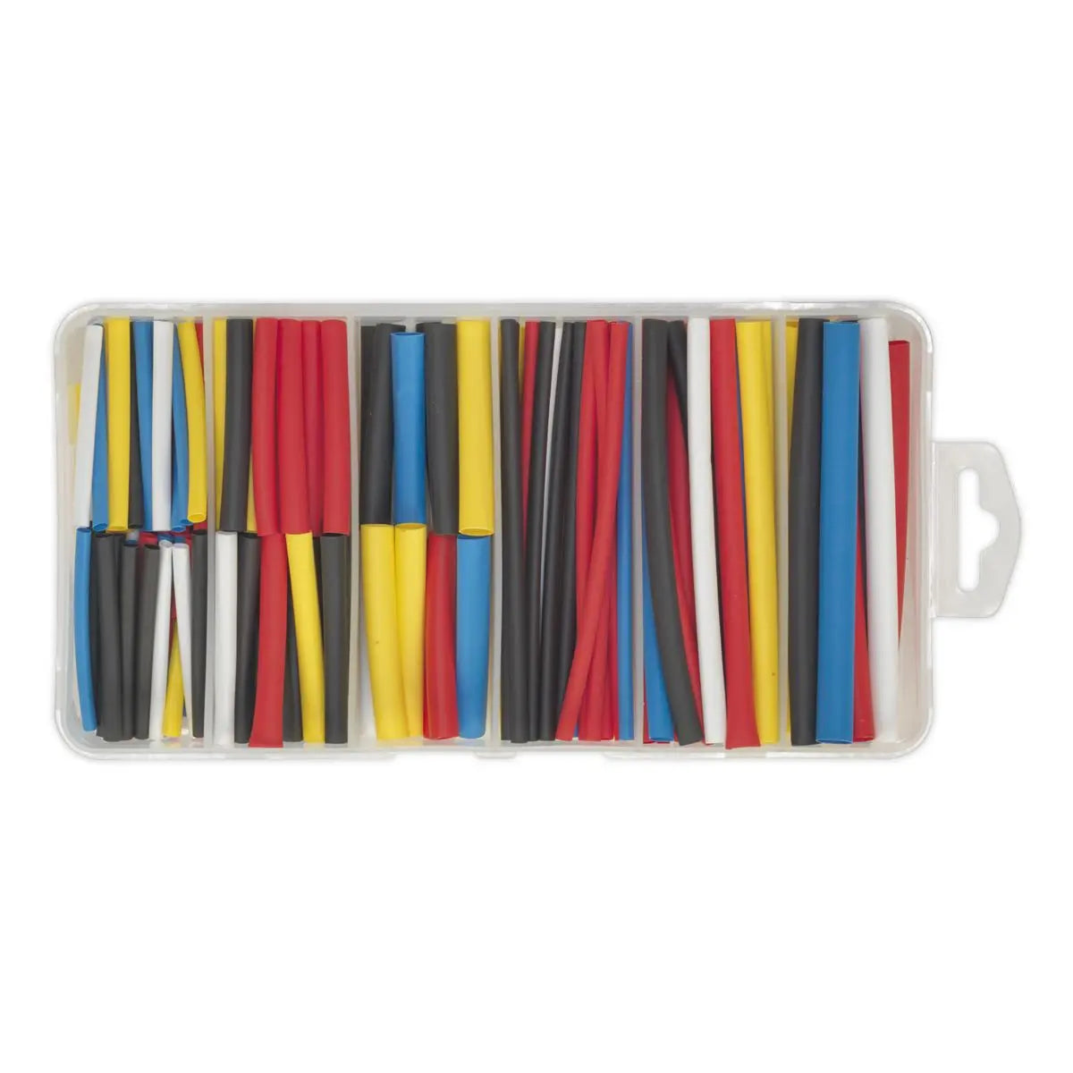 Sealey Heat Shrink Tubing Assortment 180pc 50 & 100mm Mixed Colours
