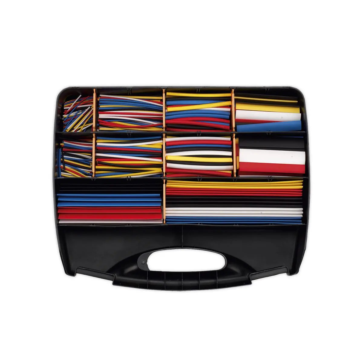 Sealey Heat Shrink Tubing Assortment 590pc Mixed Colours 50, 100, 150 & 200mm