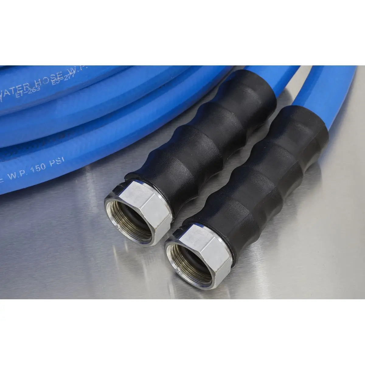 Sealey Heavy-Duty Hose Reel Cart with 30m Heavy-Duty Ø19mm Hot & Cold Rubber Water Hose