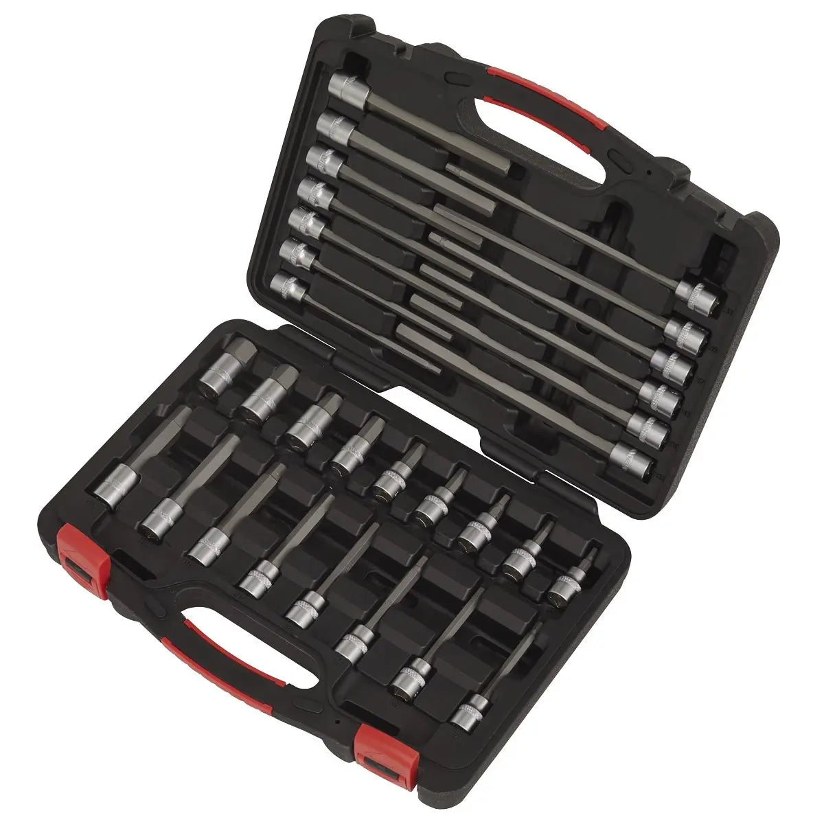 Sealey Hex Socket Bit Set 30 Piece 3/8" Drive Metric 5-19mm Premier