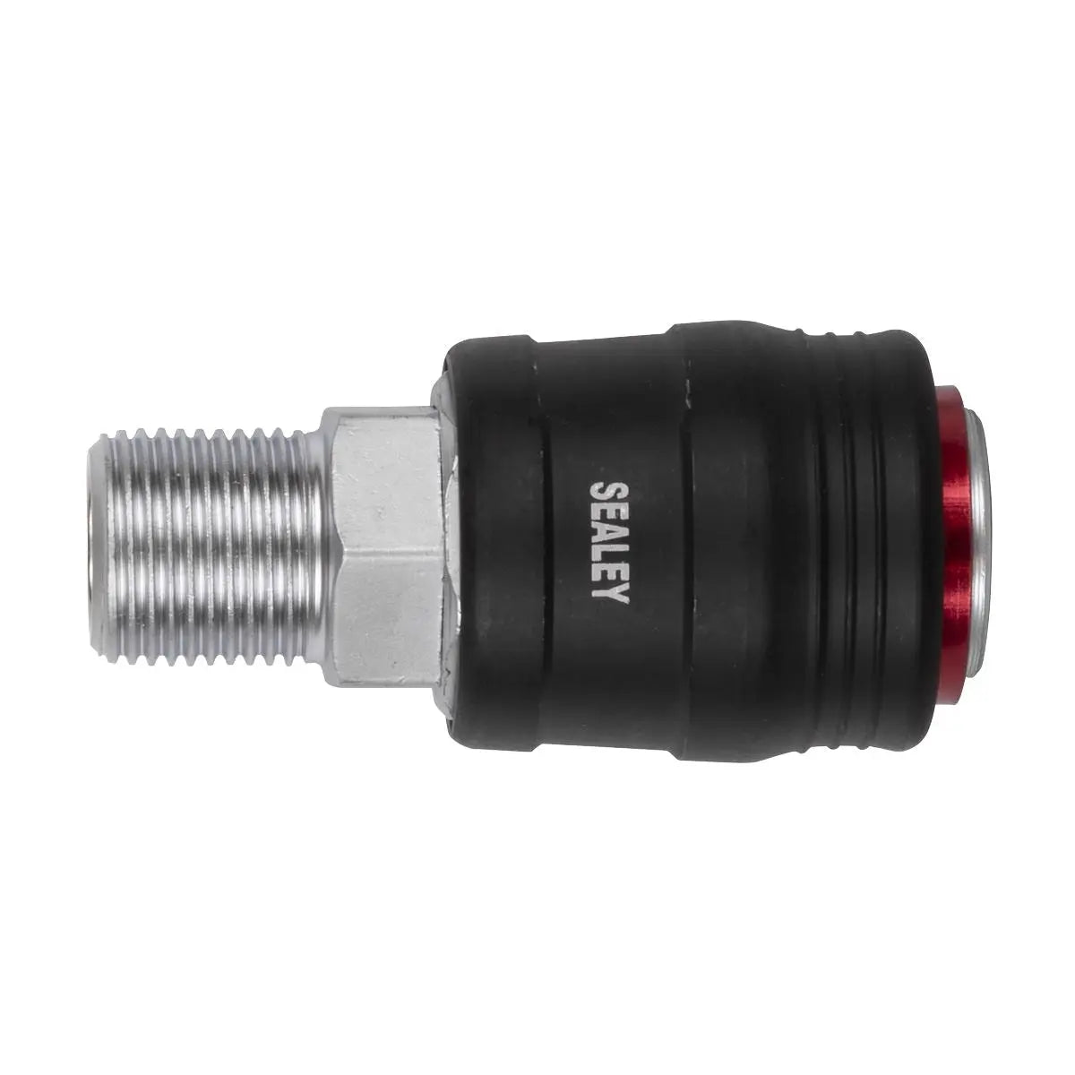 Sealey High Flow Coupling Body Male 3/8"BSPT White Rose Tools