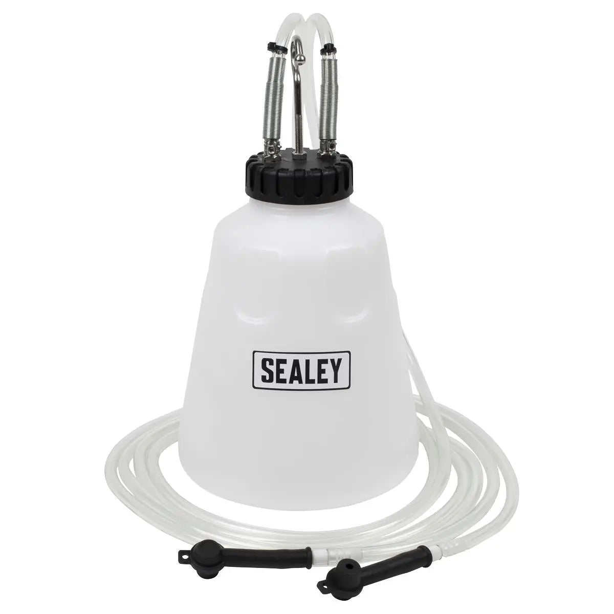 Sealey High Flow Twin Pipe Brake Bleed Bottle 2L White Rose Tools