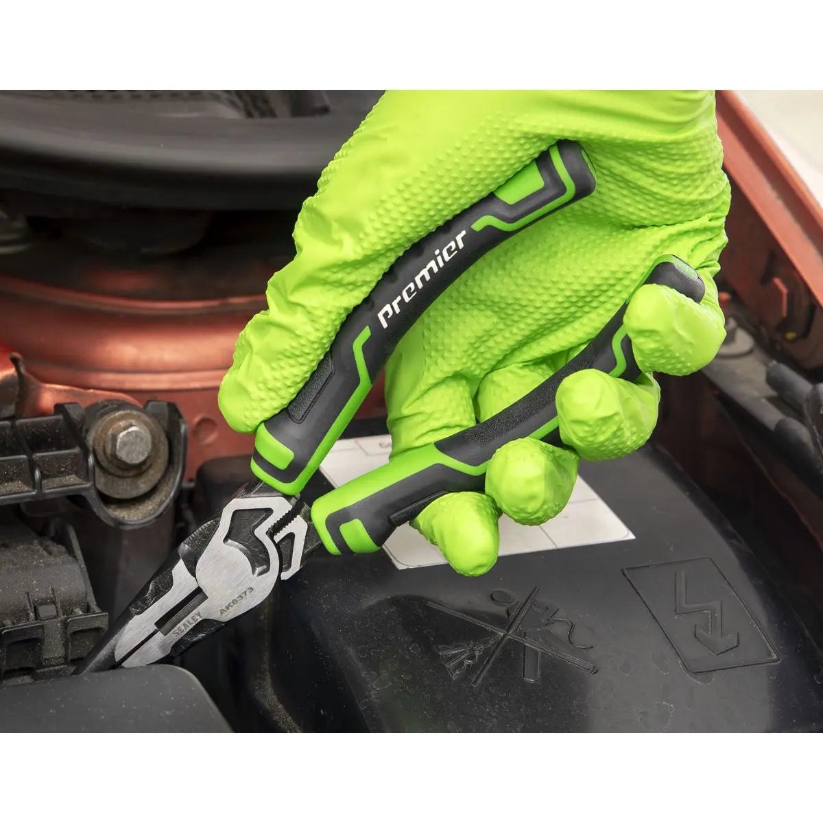 Sealey High Leverage Pliers Set 3 Piece Premier Hi-Vis Green