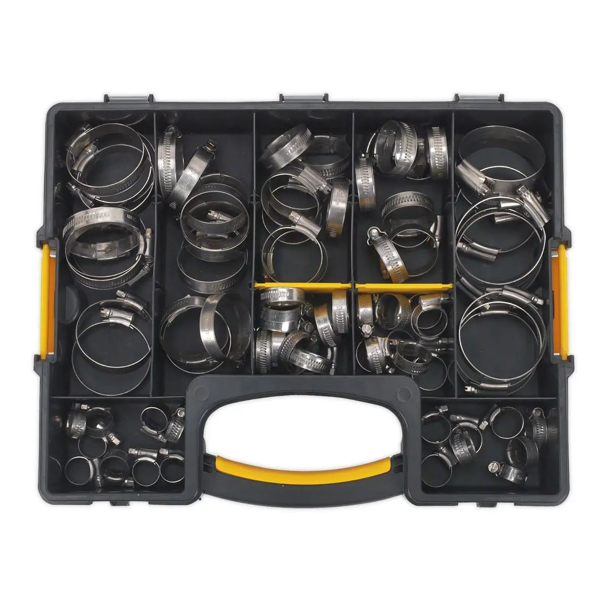 Sealey Hose Clip Assortment 90pc Stainless Steel Ø10-57mm