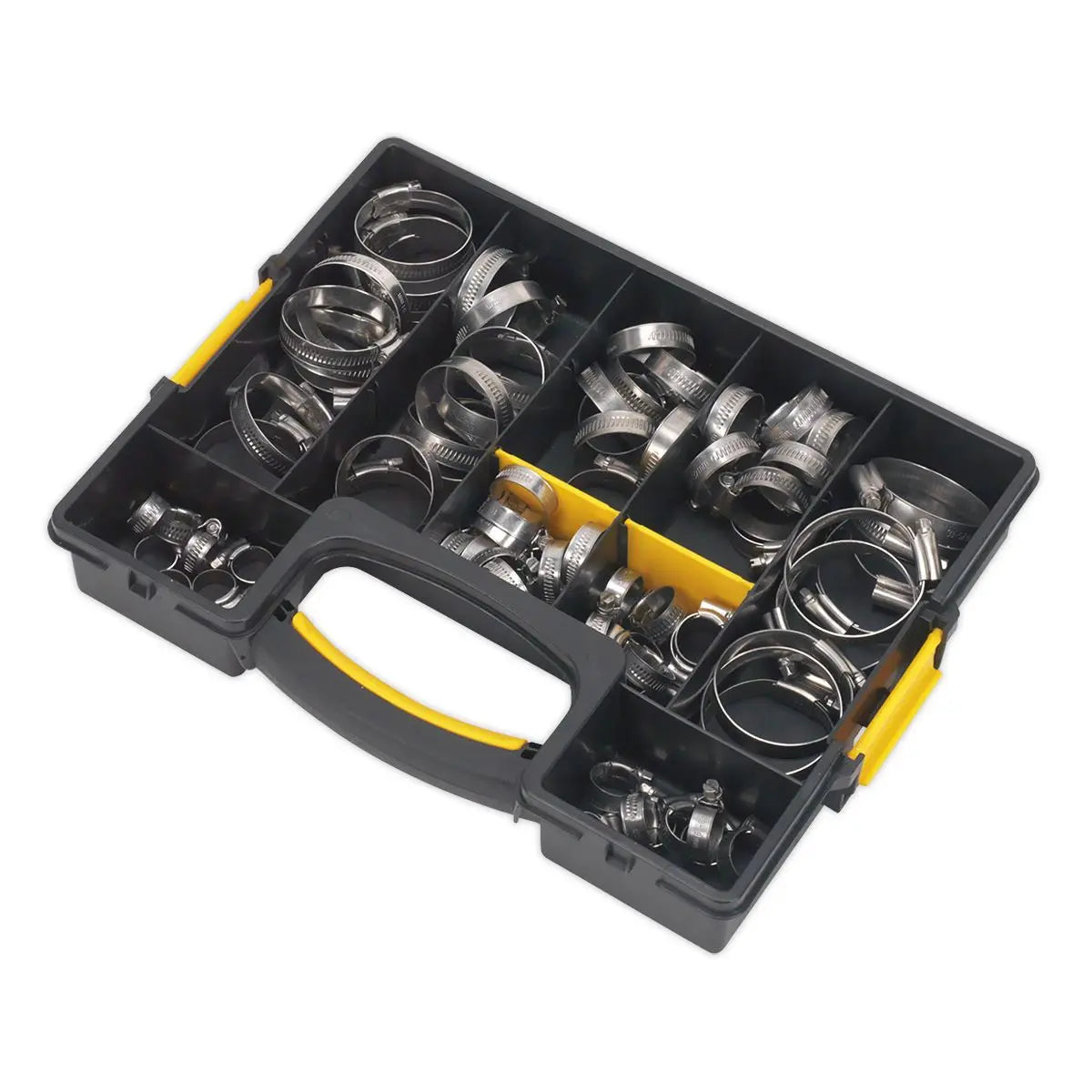 Sealey Hose Clip Assortment 90pc Stainless Steel Ø10-57mm