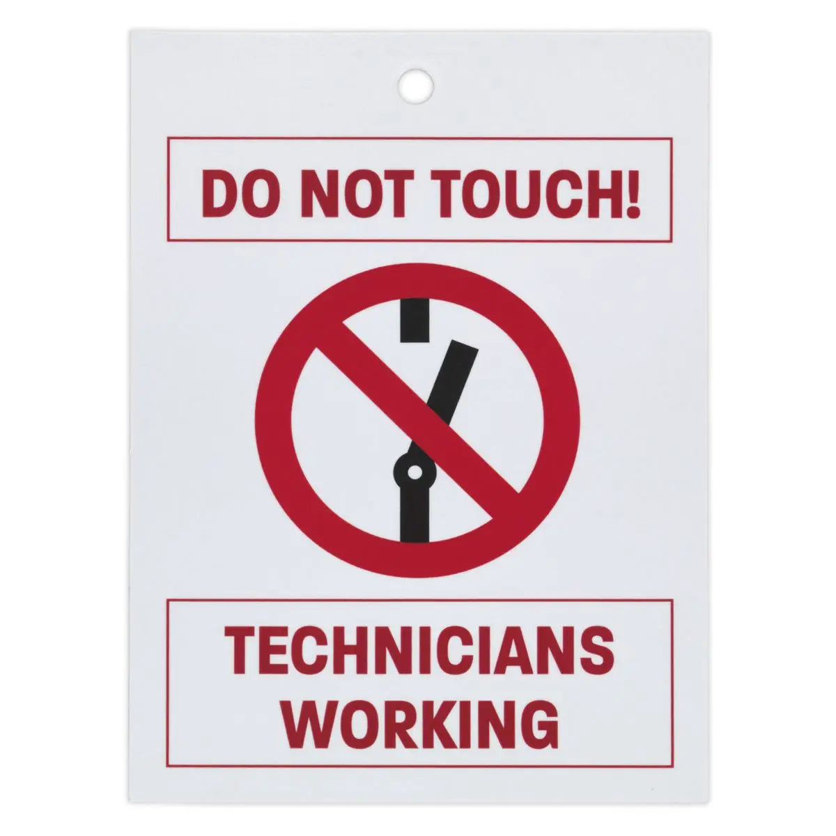 Sealey Hybrid/Electric Vehicle Keyring Warning Tag