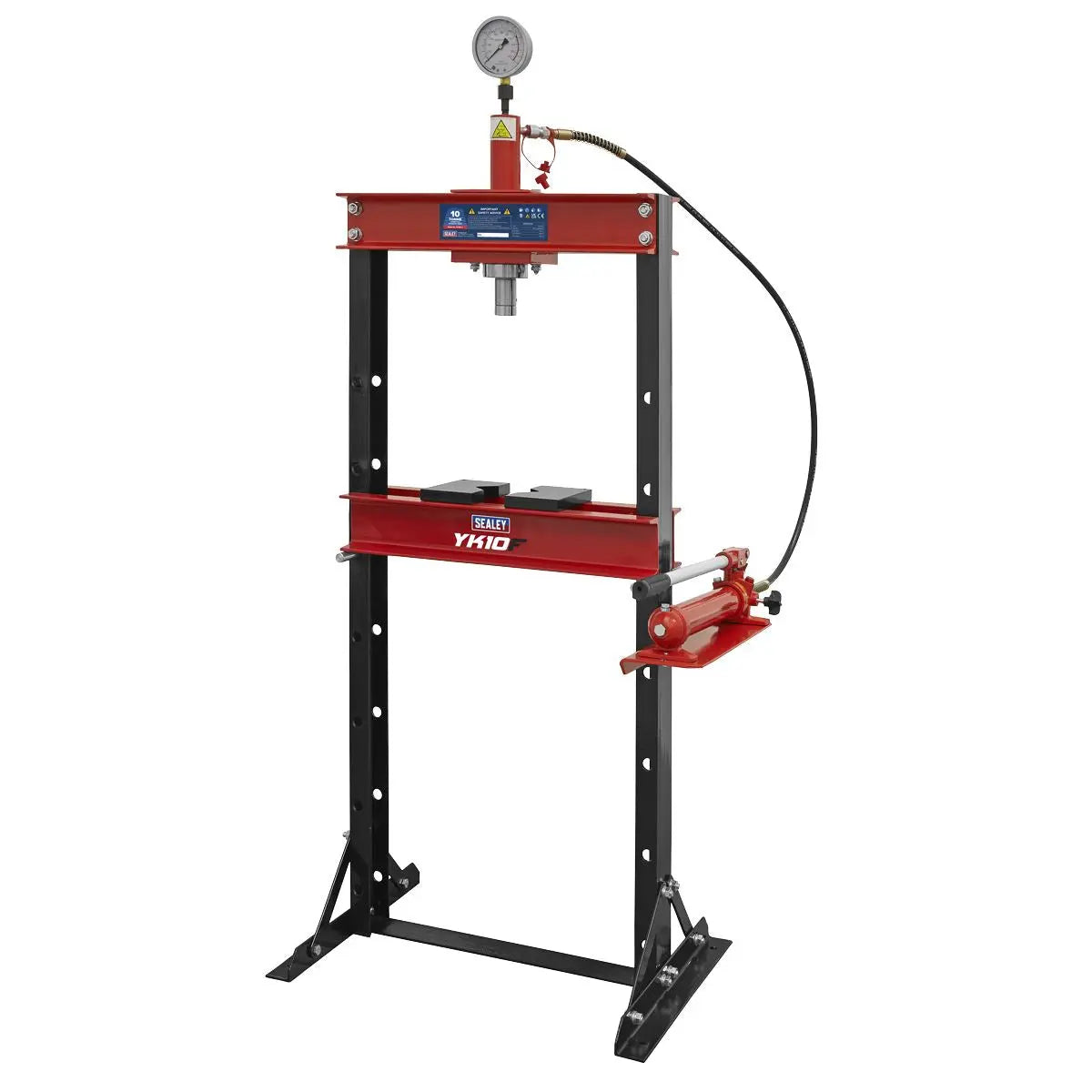 Sealey Hydraulic Floor Type Press 10 Tonne White Rose Tools