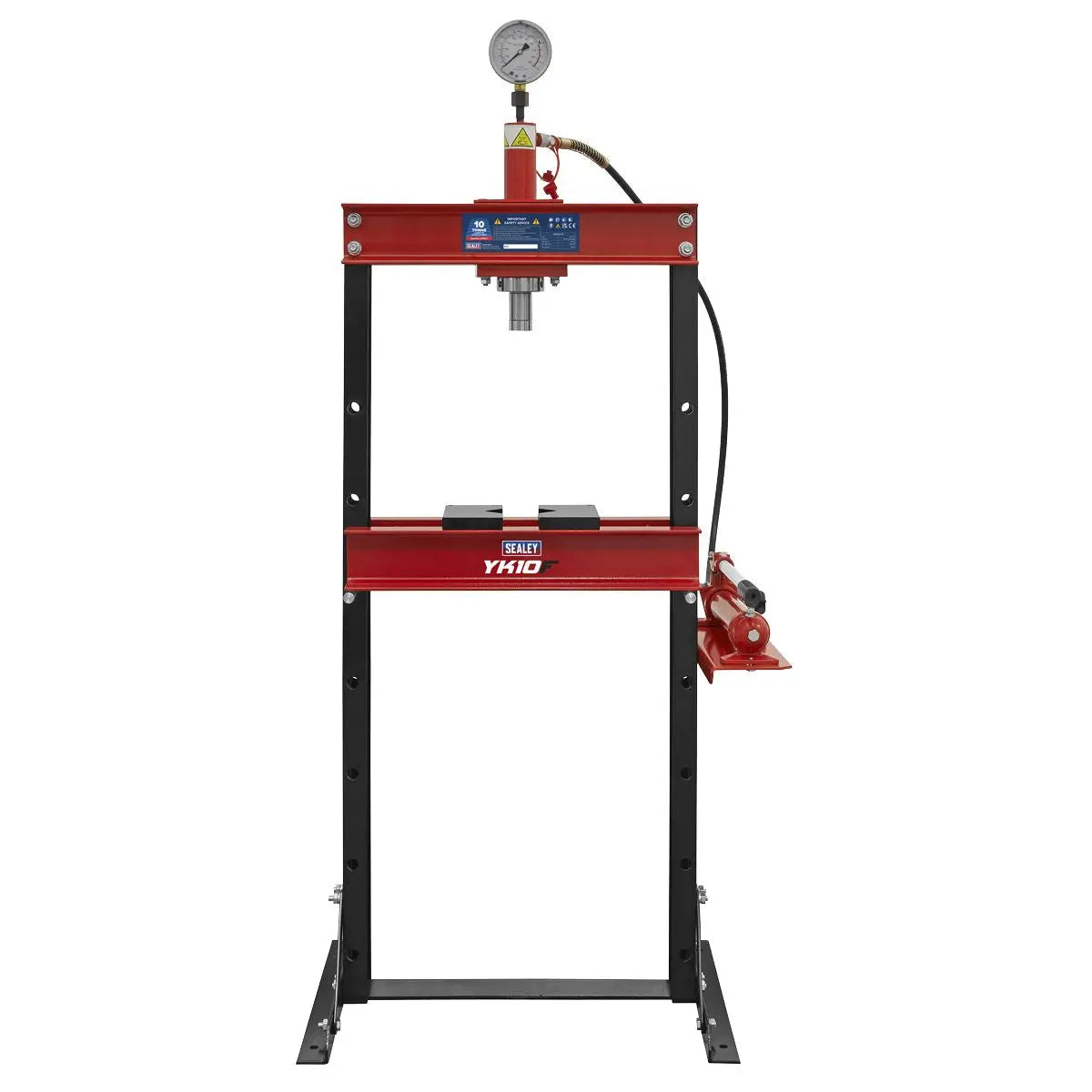 Sealey Hydraulic Floor Type Press 10 Tonne White Rose Tools