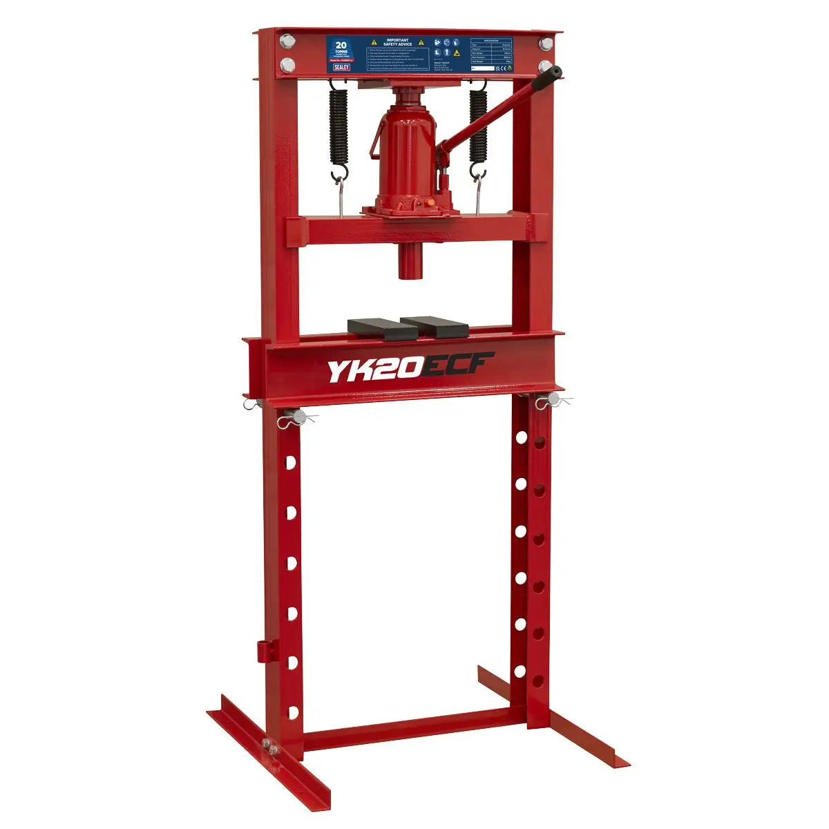 Sealey Hydraulic Floor Type Press 20 Tonne White Rose Tools