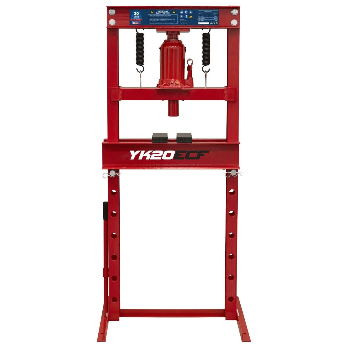 Sealey Hydraulic Floor Type Press 20 Tonne White Rose Tools