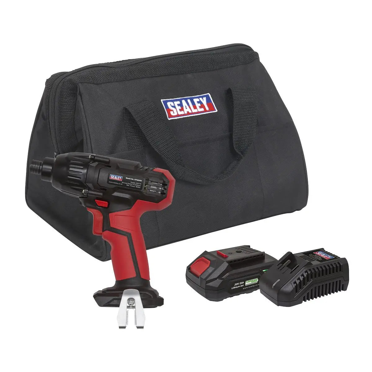 Sealey Impact Driver Kit 1/4" Hex Drive 20V 2Ah SV20 Series