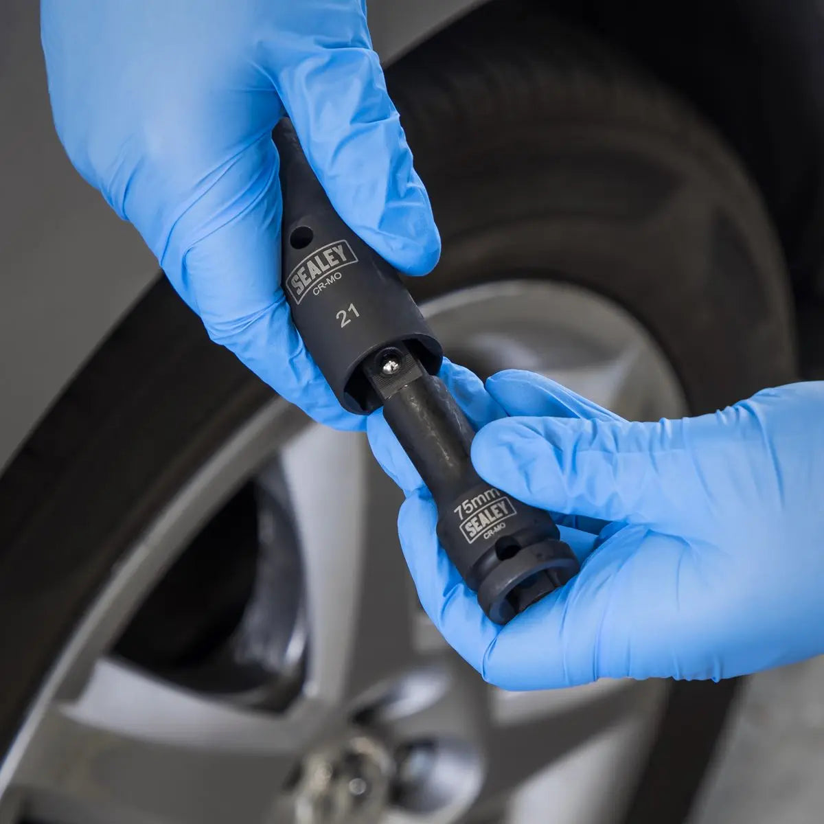 Sealey Impact Socket Set 1/2"Sq Drive 77mm Double Ended 18.5 x 22.5mm - 5pc