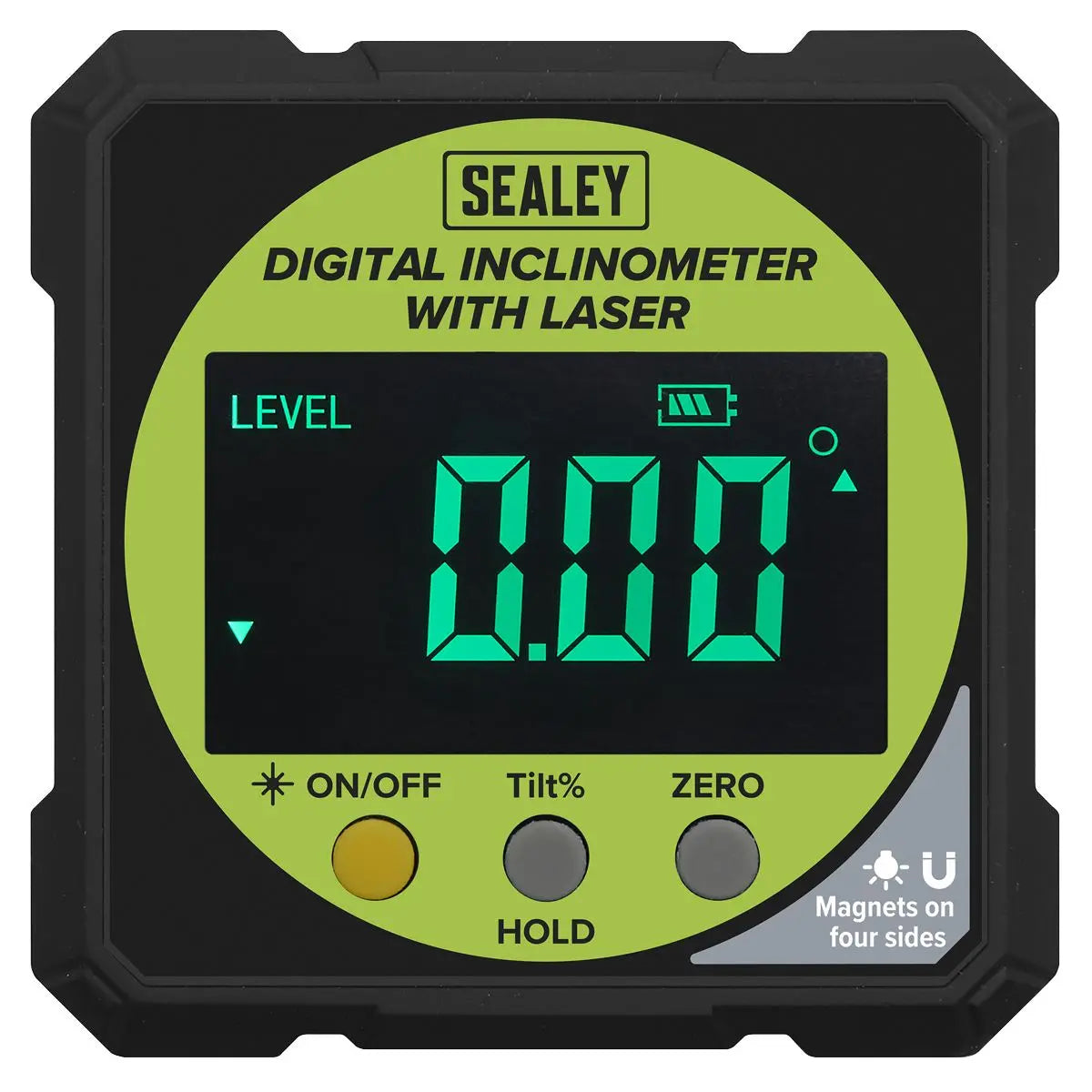 Sealey Inclinometer Digital with Laser White Rose Tools