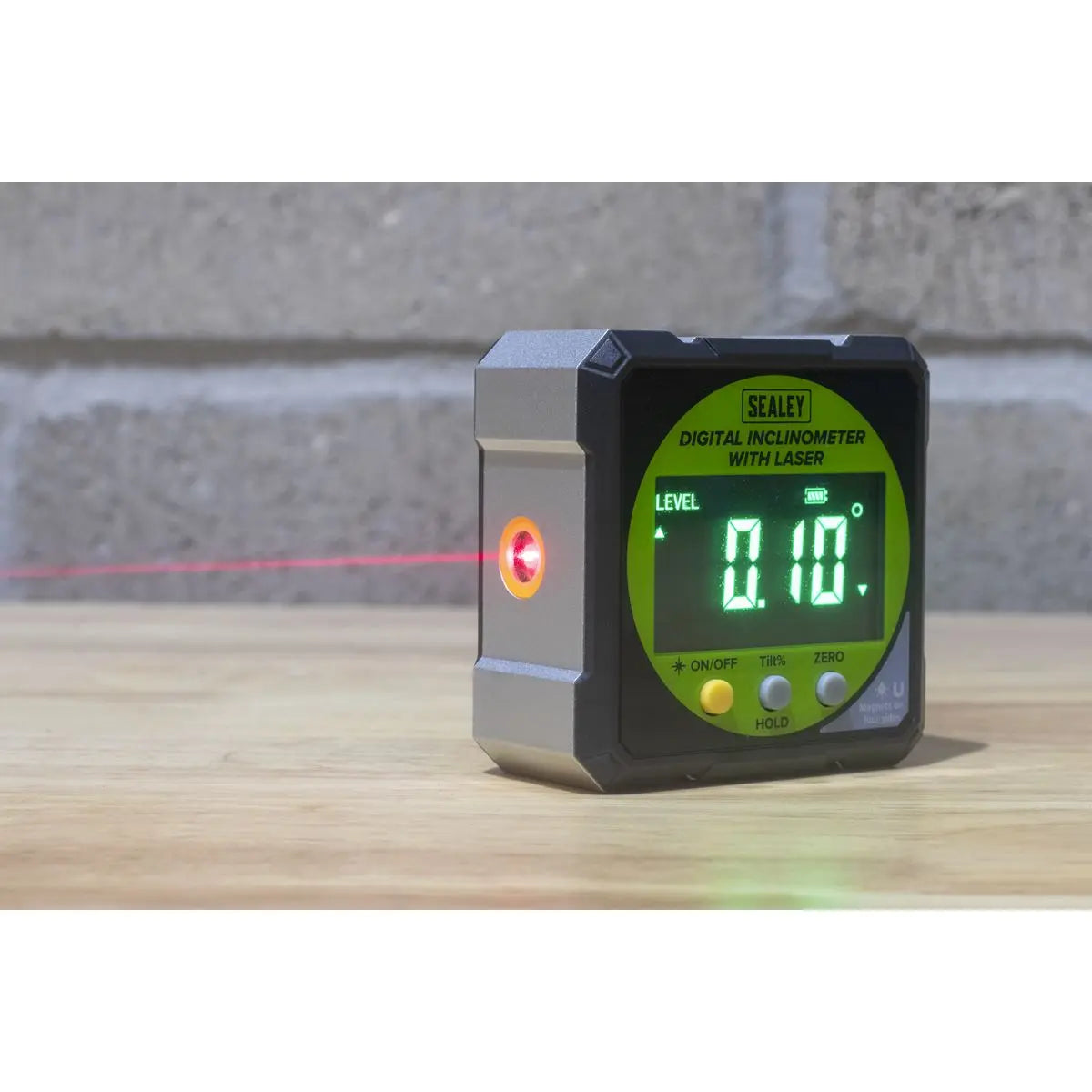 Sealey Inclinometer Digital with Laser White Rose Tools