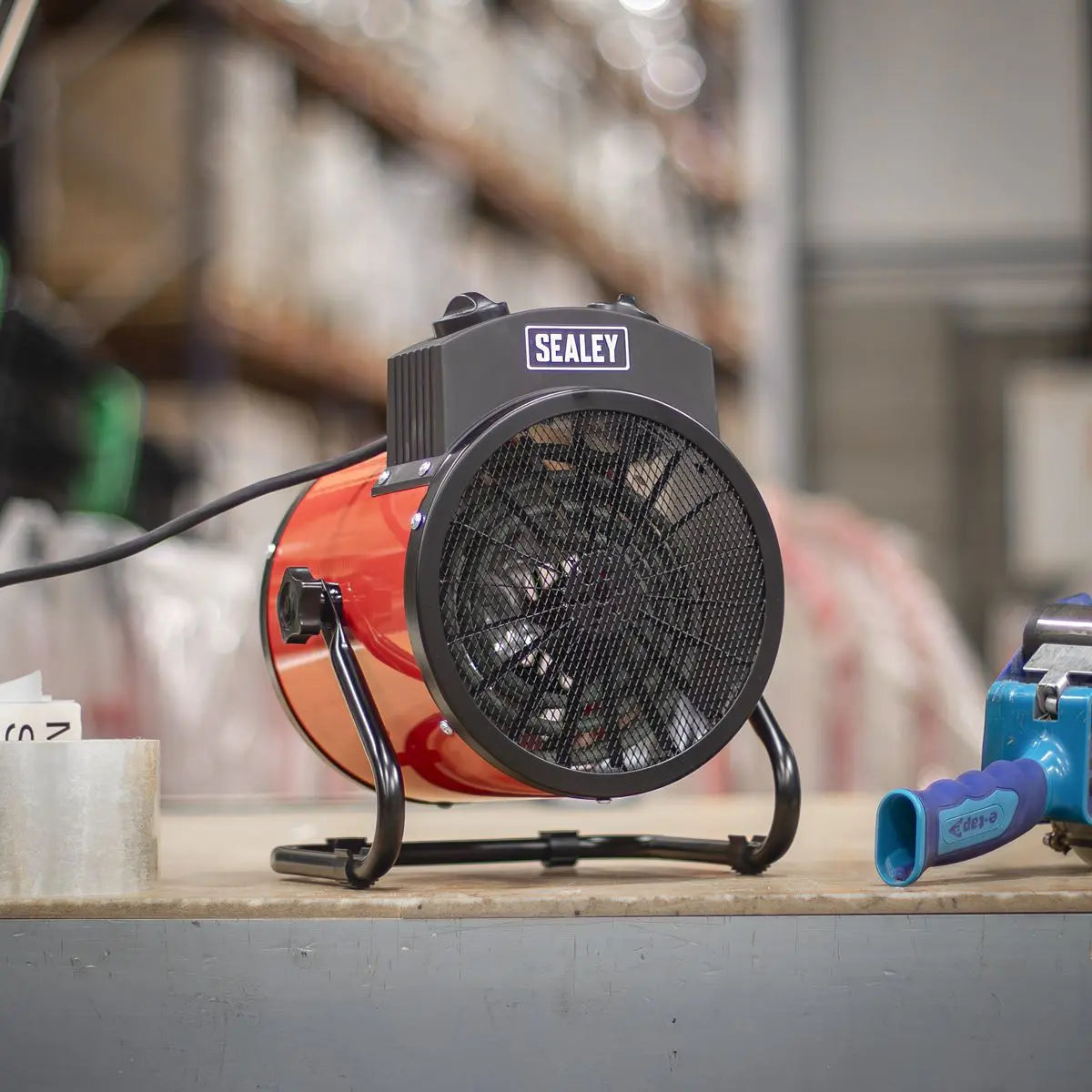 Sealey Industrial Fan Heater 2000W/230V White Rose Tools