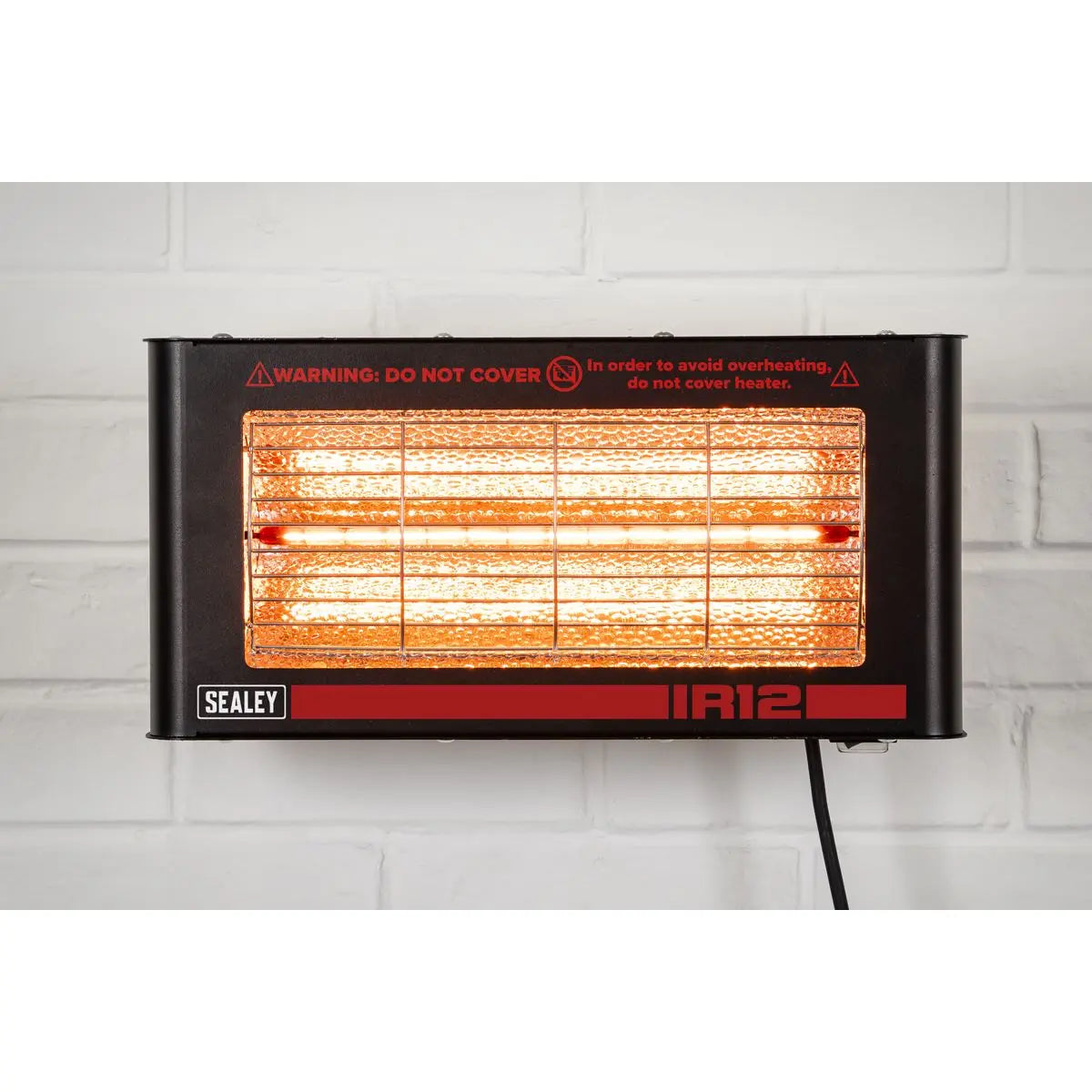 Sealey Infrared Quartz Heater - Wall Mounting 1.2W/230V  White Rose Tools