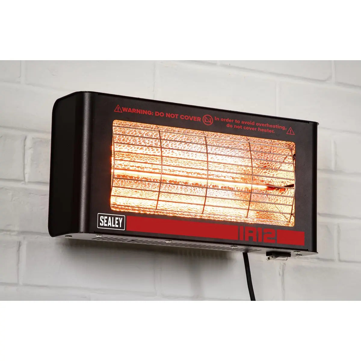 Sealey Infrared Quartz Heater - Wall Mounting 1.2W/230V  White Rose Tools