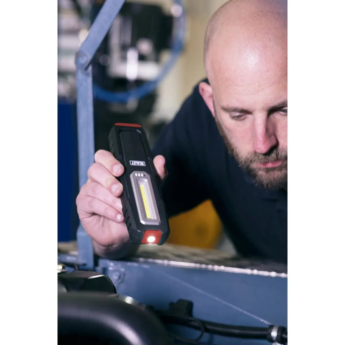 Sealey Inspection Light 5W COB & 1W SMD LED - Wireless Rechargeable White Rose Tools