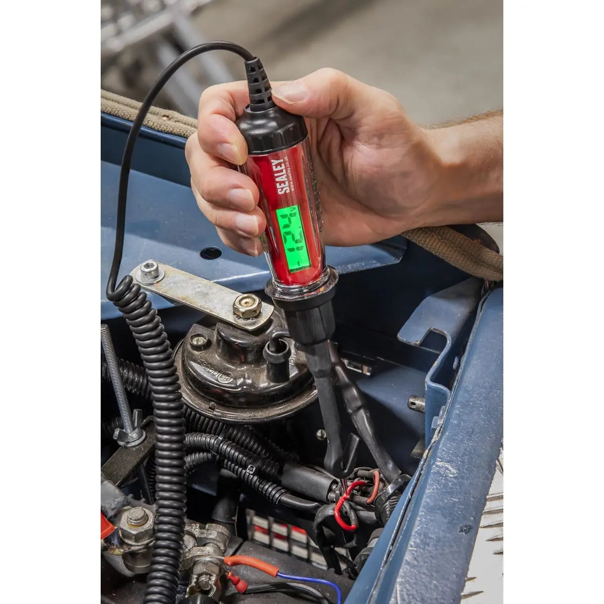 Sealey Integrated Test Light/Voltmeter 3-60V White Rose Tools