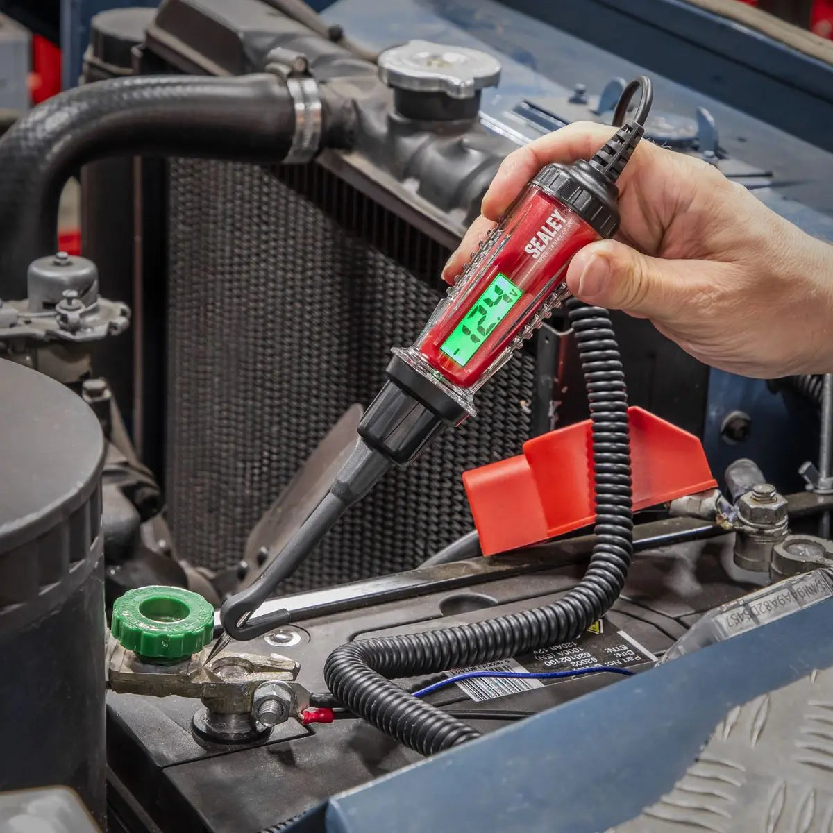 Sealey Integrated Test Light/Voltmeter 3-60V White Rose Tools