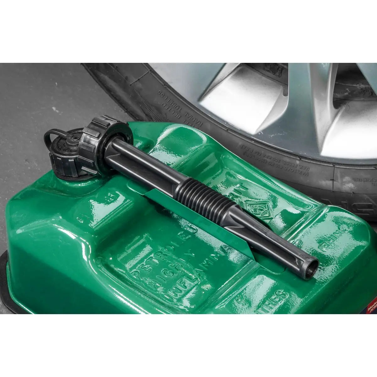 Sealey Jerry Can 5L - Green White Rose Tools