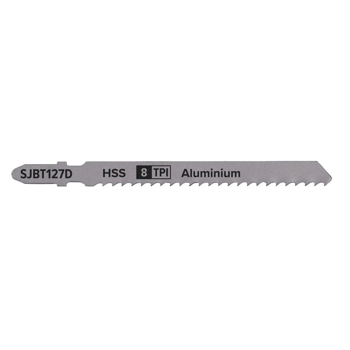 Sealey Jigsaw Blades Aluminium 100mm 8TPI 5 Pack T127D