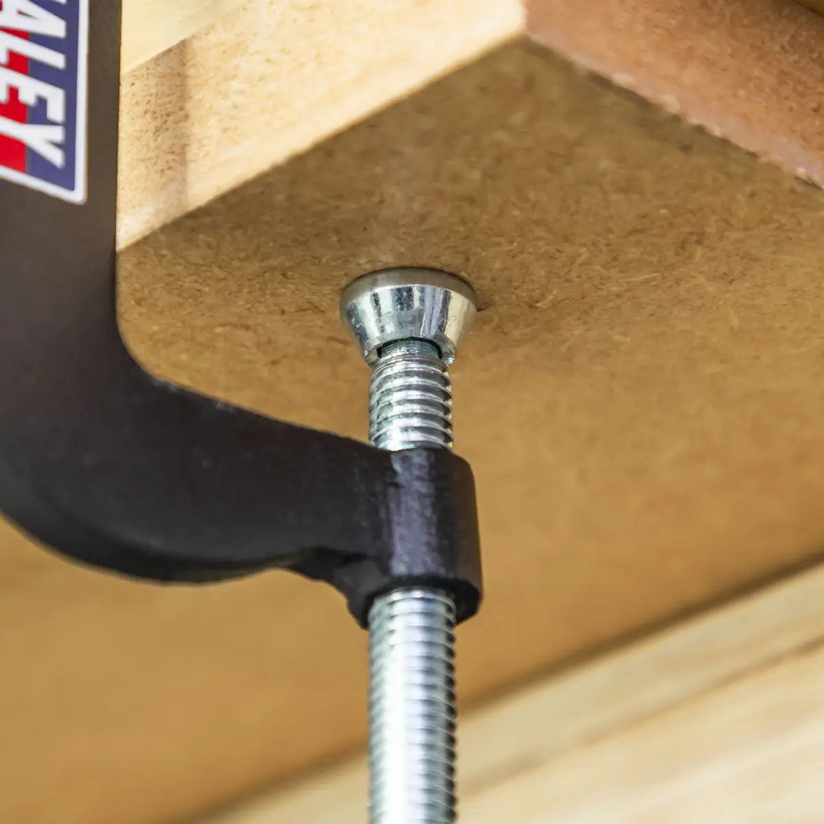 Sealey Junior C-Clamp 4pc Set - 51mm x 32mm White Rose Tools