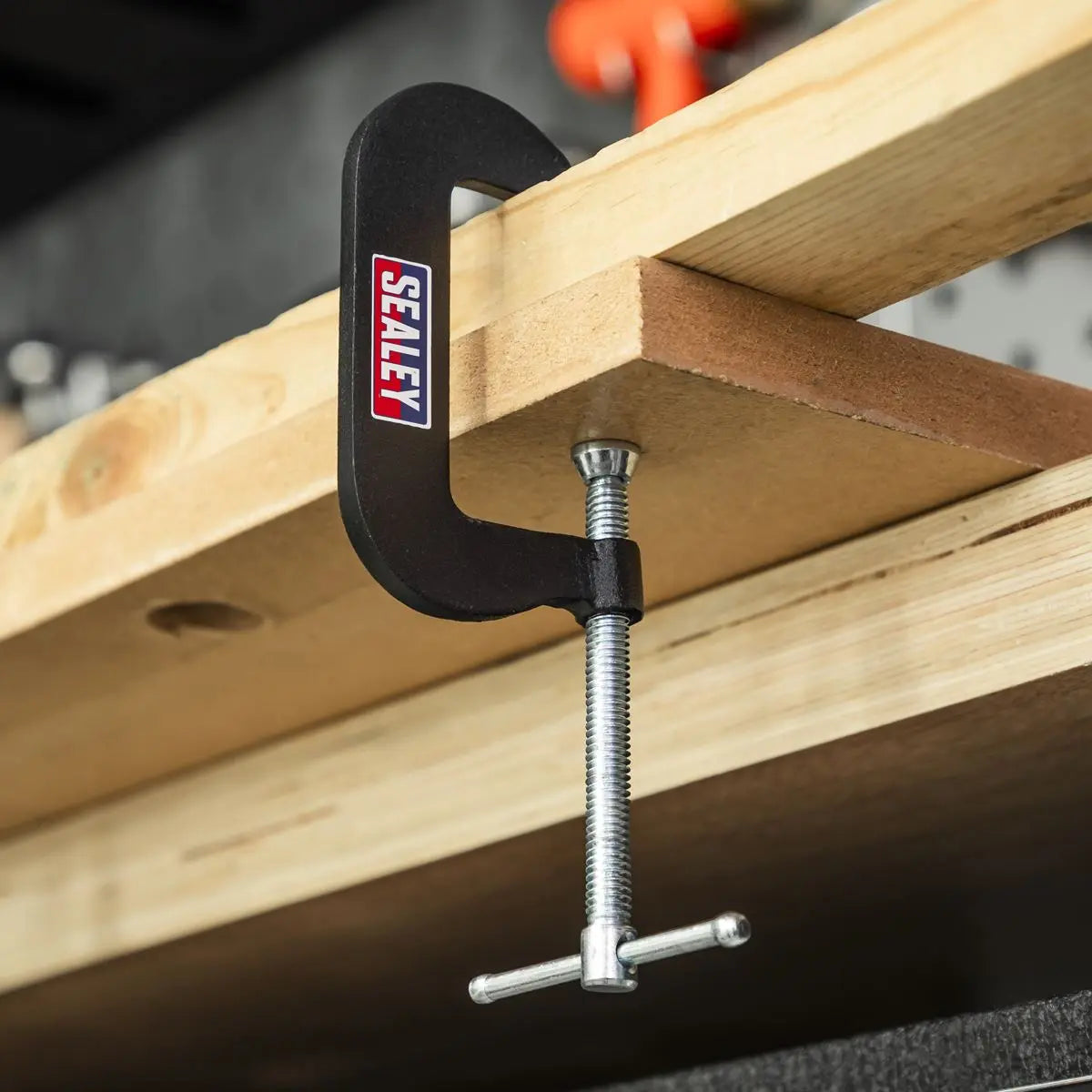 Sealey Junior C-Clamp 4pc Set - 51mm x 32mm White Rose Tools