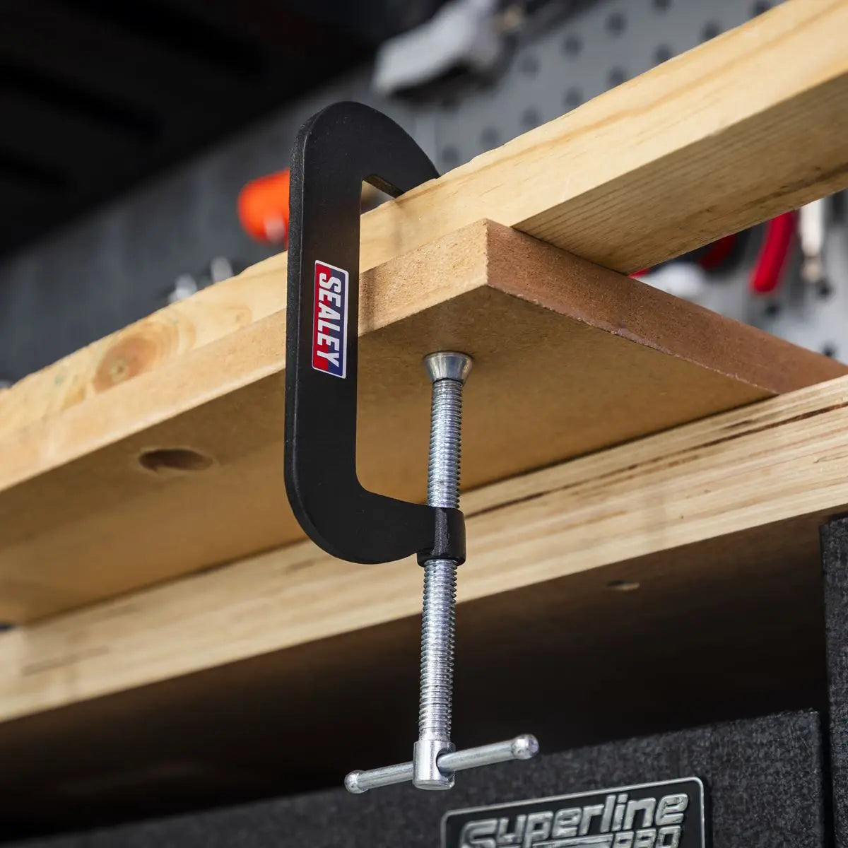 Sealey Junior C-Clamp 4pc Set - 76mm x 35mm White Rose Tools