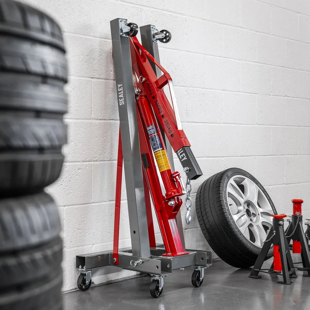 Sealey KD' Type Folding Crane 1 Tonne  White Rose Tools