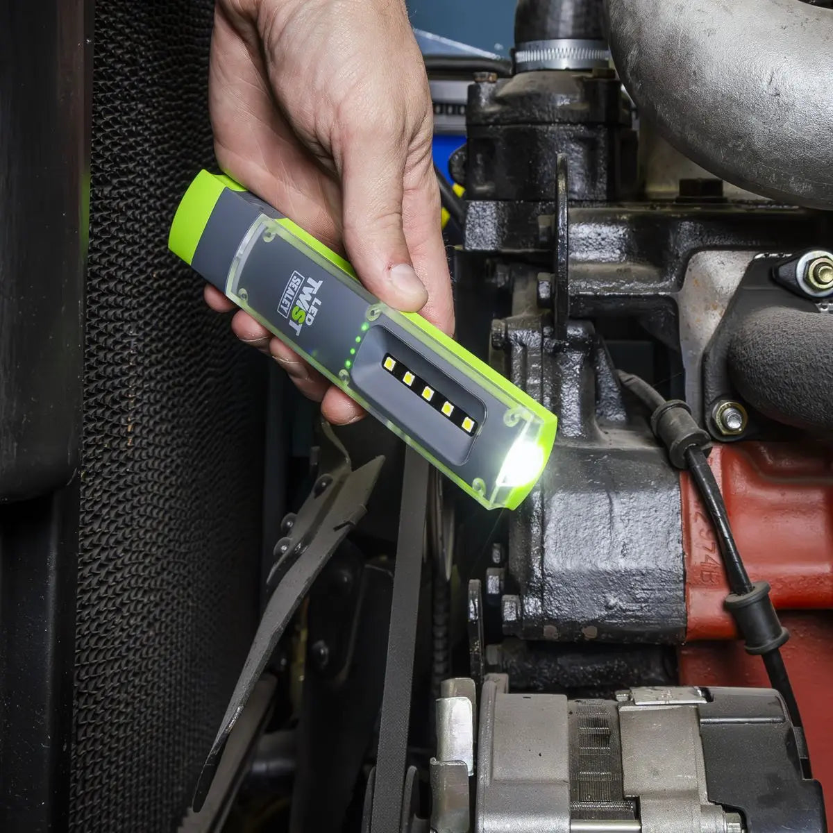 Sealey LED Twist Rechargeable Inspection Light 1W & 1W SMD White Rose Tools