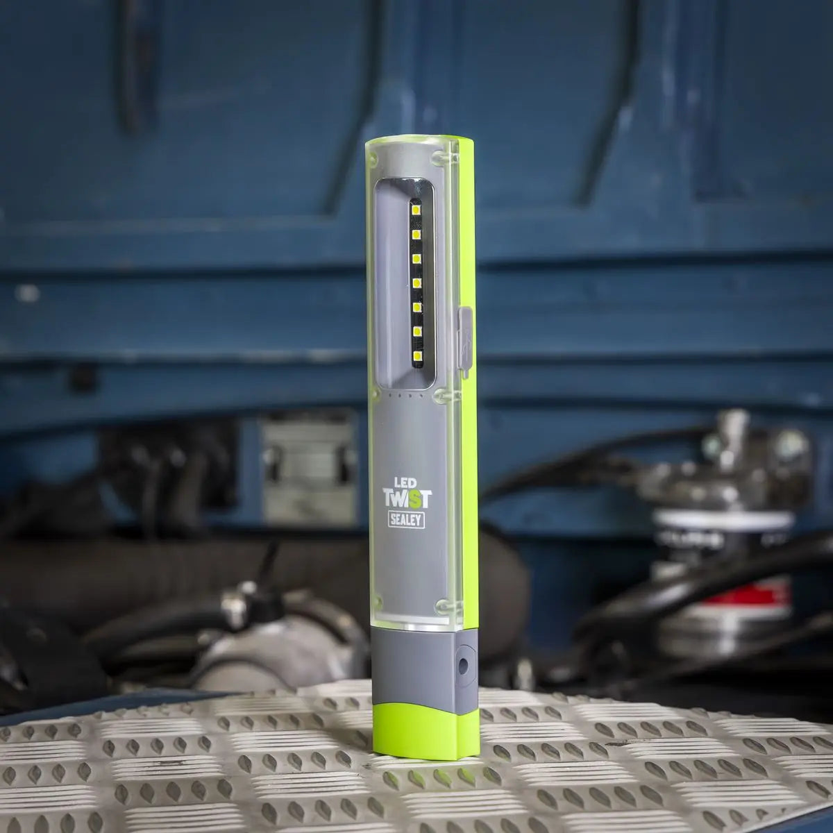 Sealey LED Twist Rechargeable Inspection Light 2W & 1W SMD LED White Rose Tools