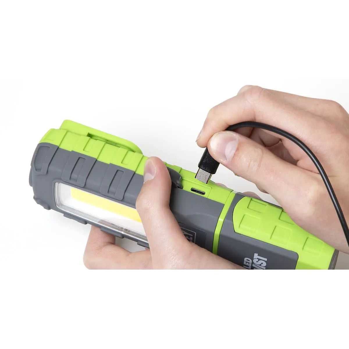 Sealey LED Twist Rechargeable Inspection Light 5W COB & 1W SMD White Rose Tools