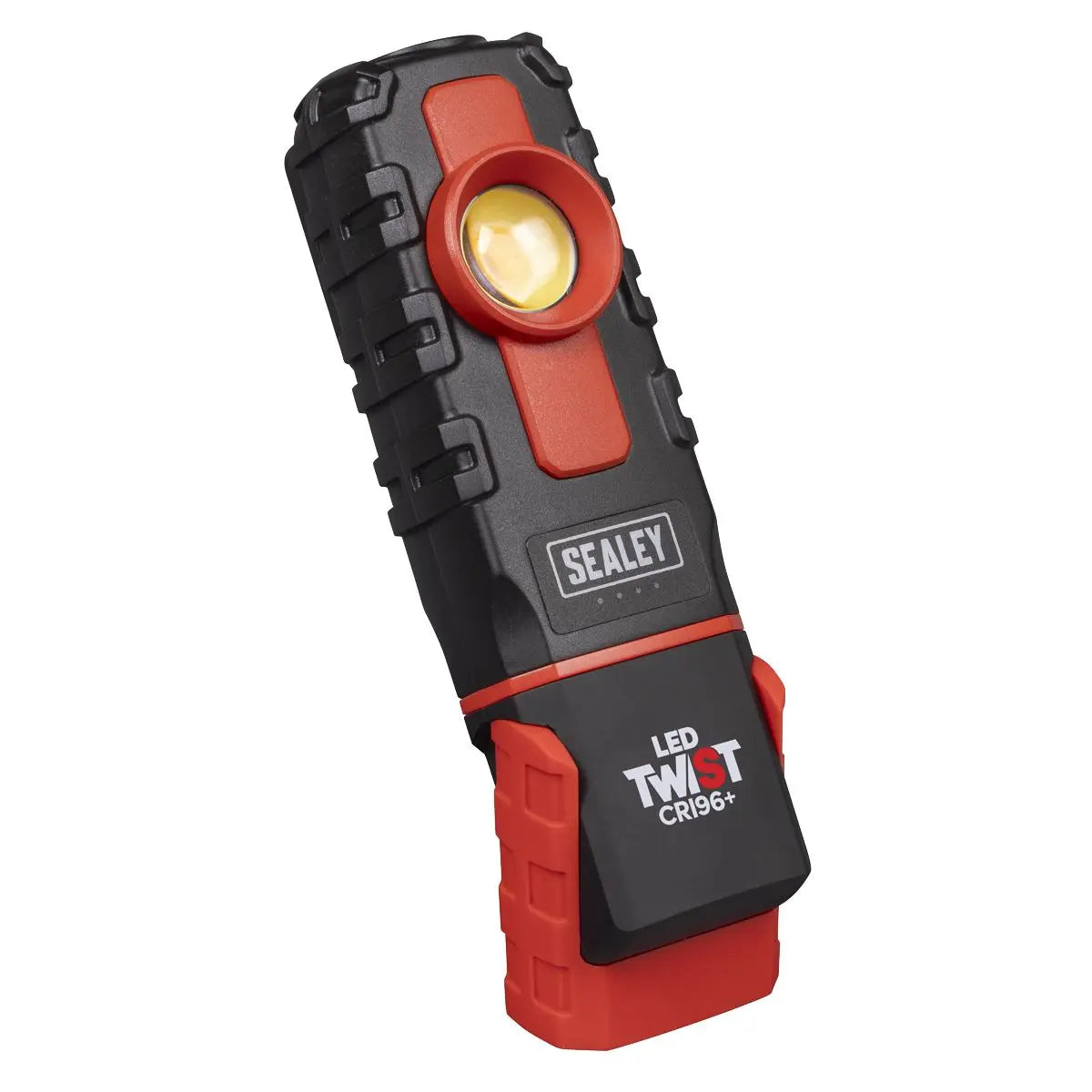 Sealey LED Twist Rechargeable Inspection Light 6W COB LED & 1W SMD LED Colour Match CRI 96+ White Rose Tools