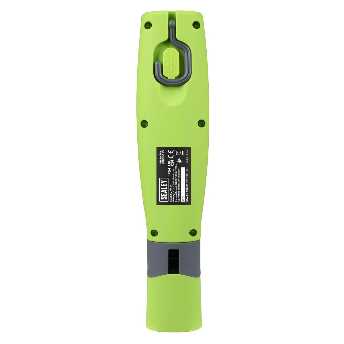 Sealey LED Twist Rechargeable Inspection Light Green White Rose Tools