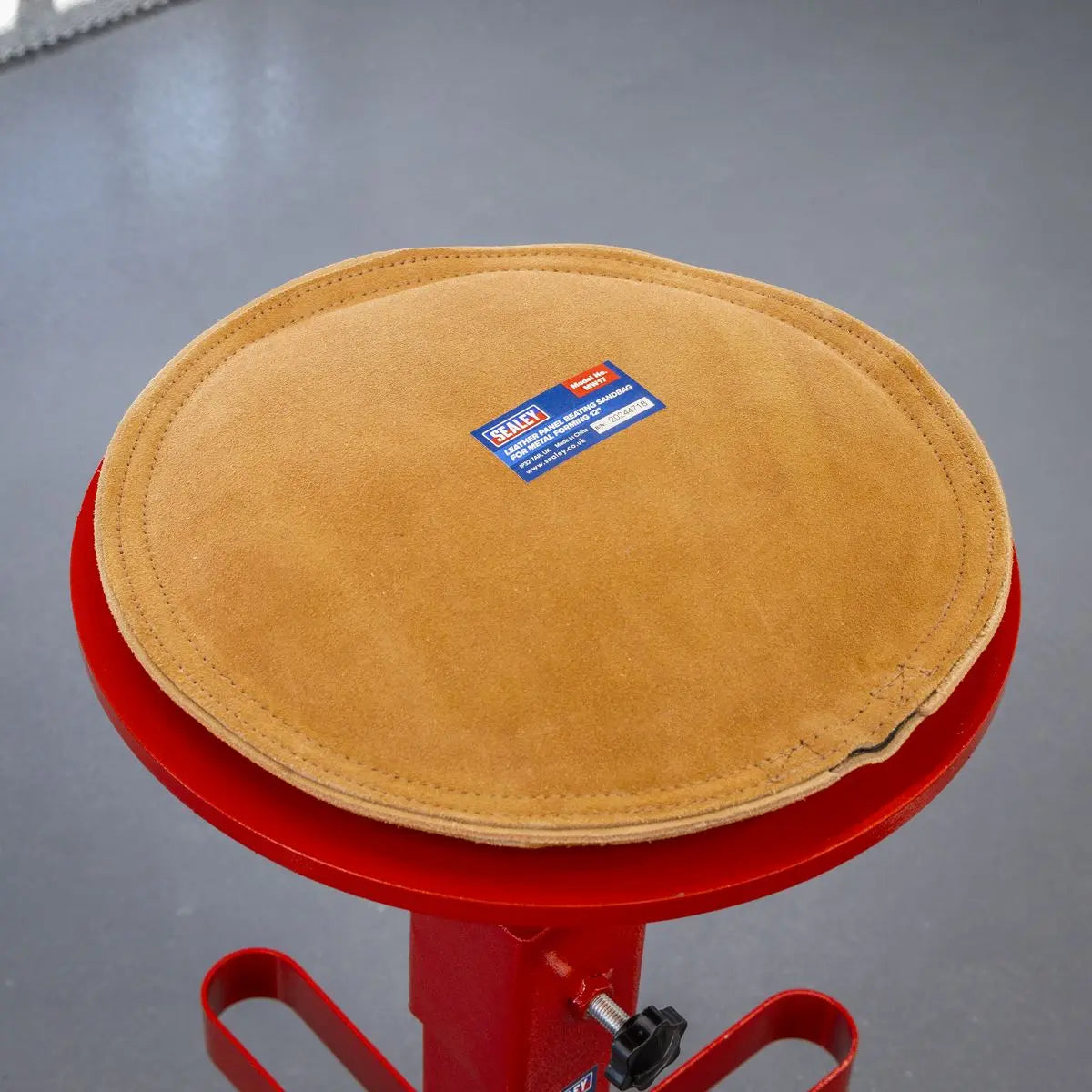 Sealey Leather Panel Beating Sandbag for Metal Forming 12  White Rose Tools