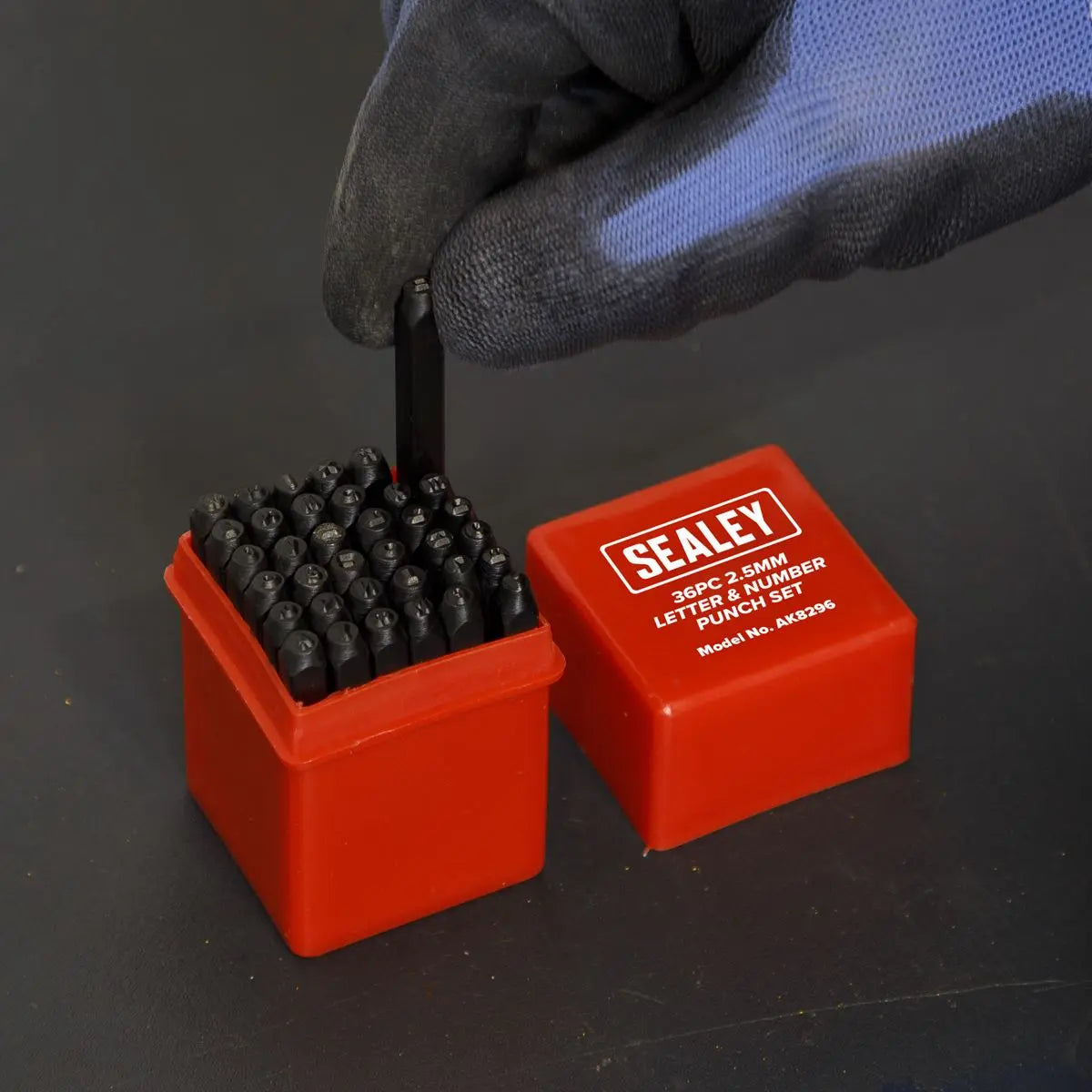 Sealey Letter & Number Punch Set 36pc 2.5mm