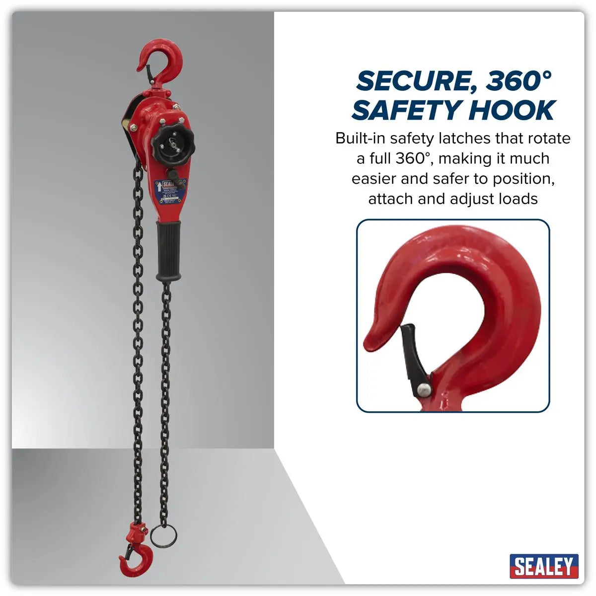Sealey Lever Hoist Steel 1000kg White Rose Tools