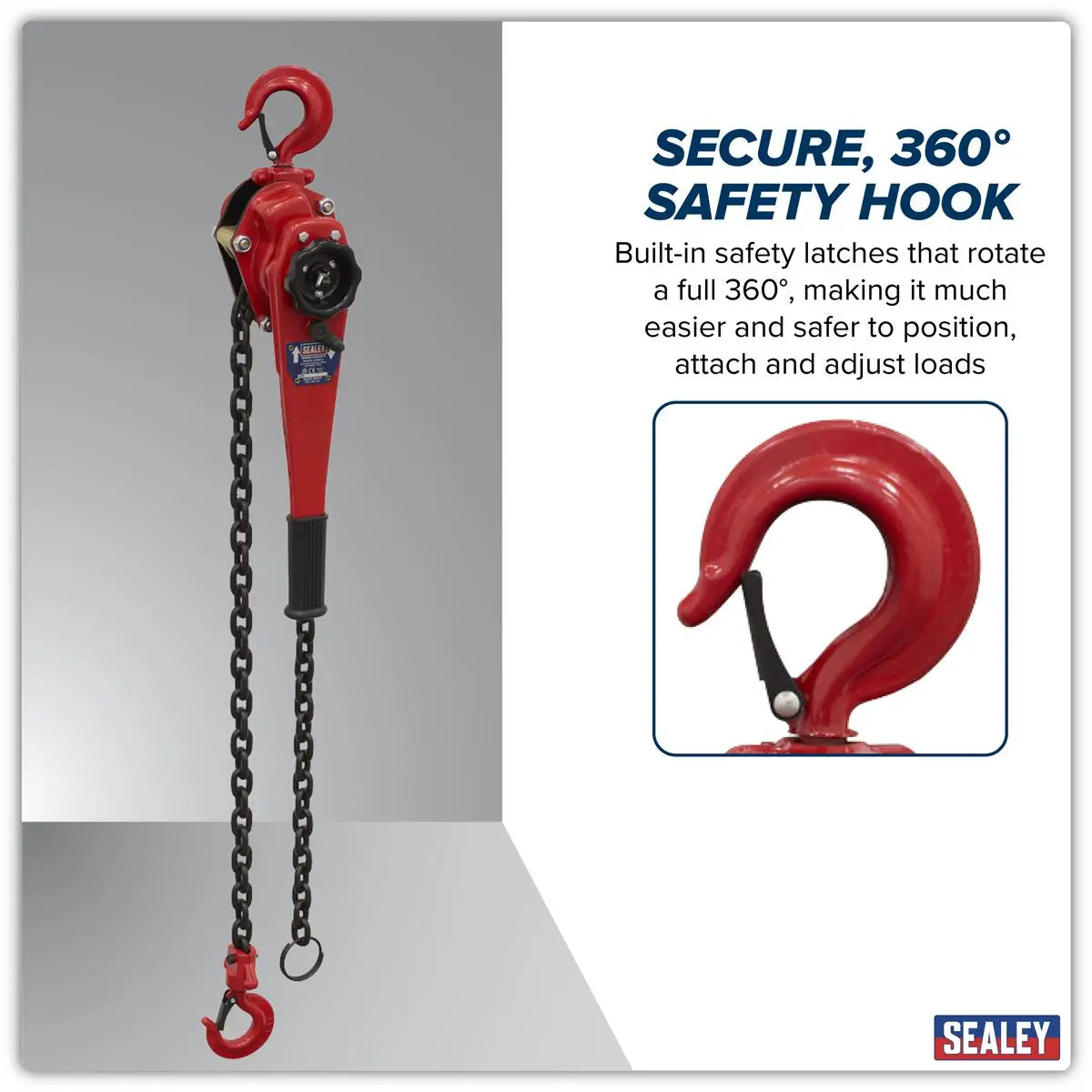 Sealey Lever Hoist Steel 1500kg White Rose Tools