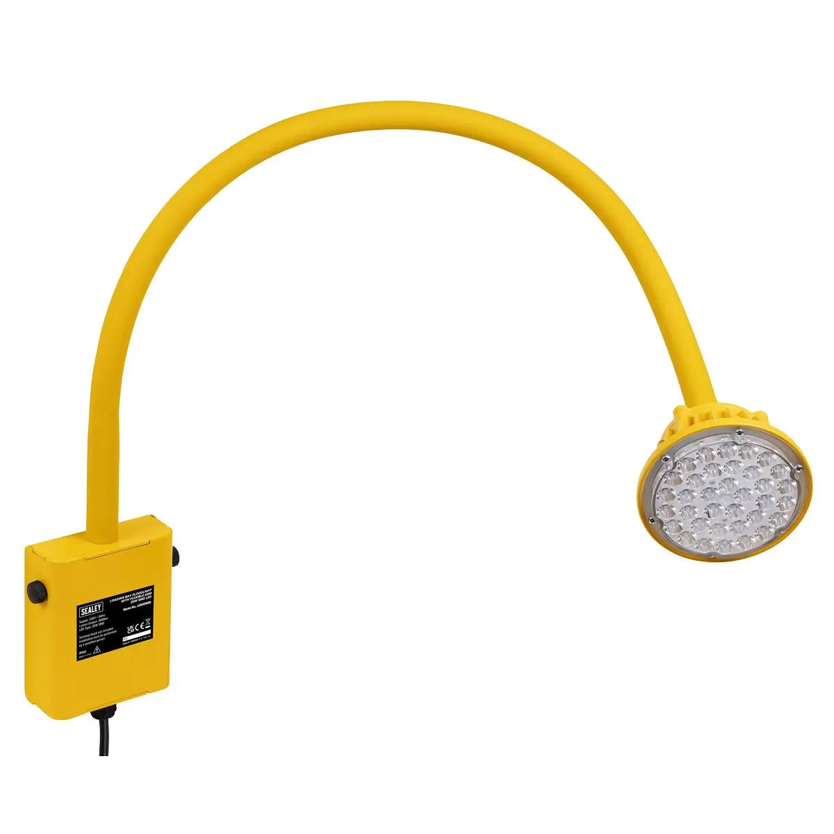Sealey Loading Bay Floodlight with Flexible Arm 20W SMD LED White Rose Tools